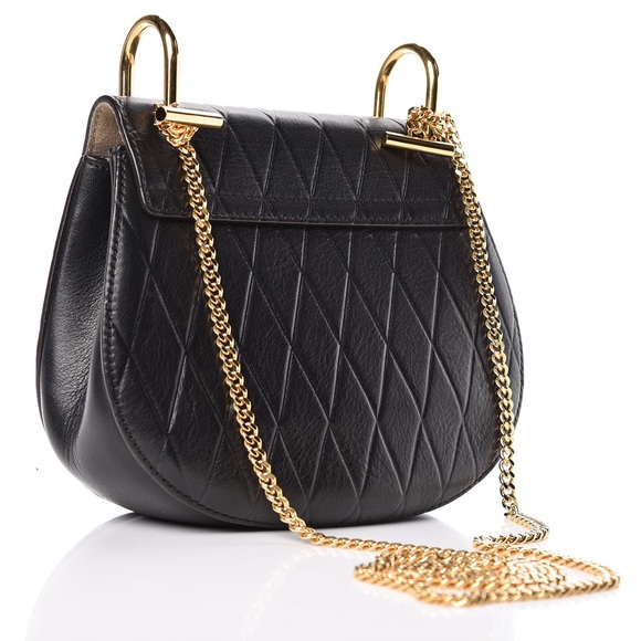 {CHLOE} Calfskin Diamond Embossed Drew Crossbody - Picture 2 of 6
